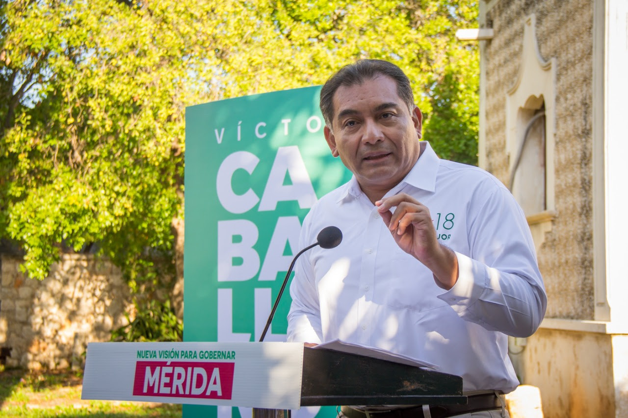 Mérida rechaza la reelección, pide gobierno moderno con visión de futuro: Víctor Caballero.