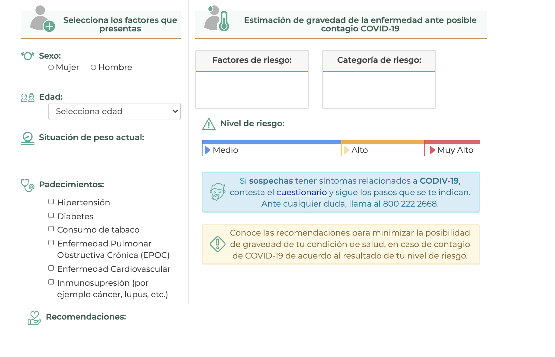 DESARROLLA IMSS CALCULADORA DE COMPLICACIÓN DE LA SALUD POR COVID-19