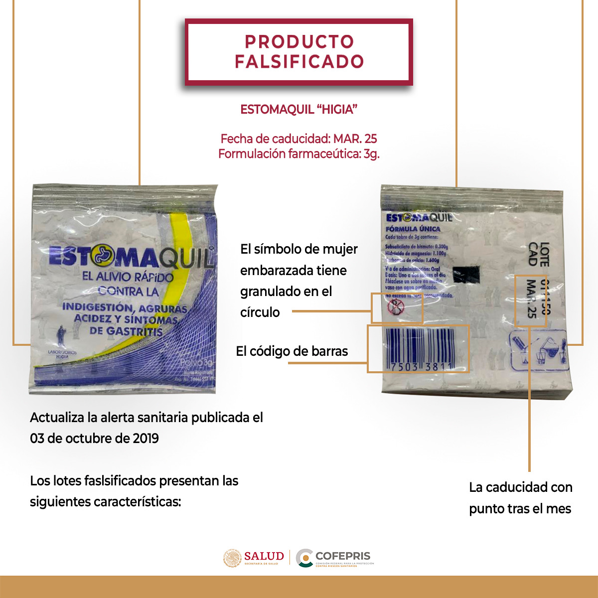Cofepris alerta sobre falsificación de 7 medicamentos y venta ilegal de fármaco no autorizado 