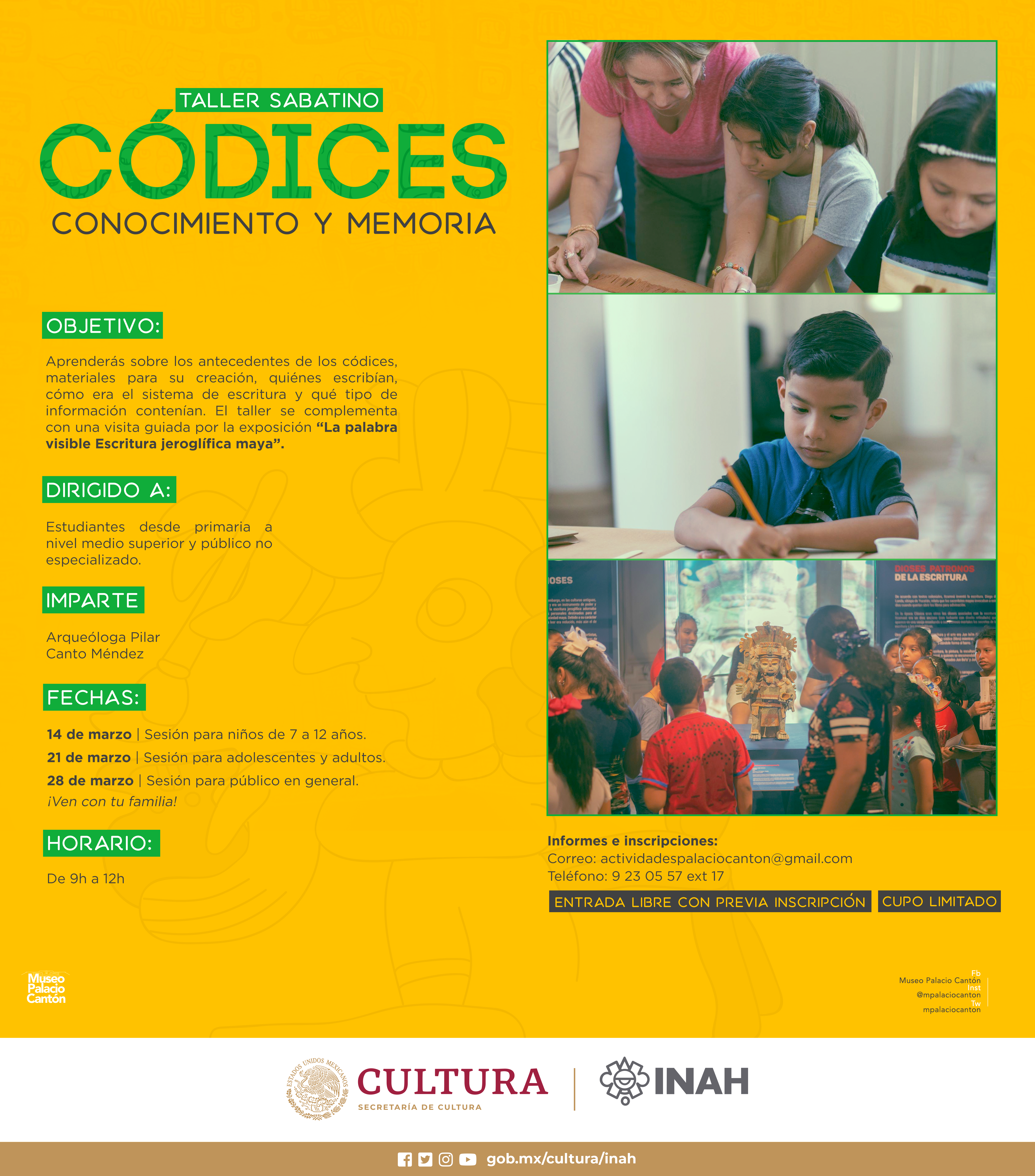  Palacio Cantón acerca los códices a chicos y grandes