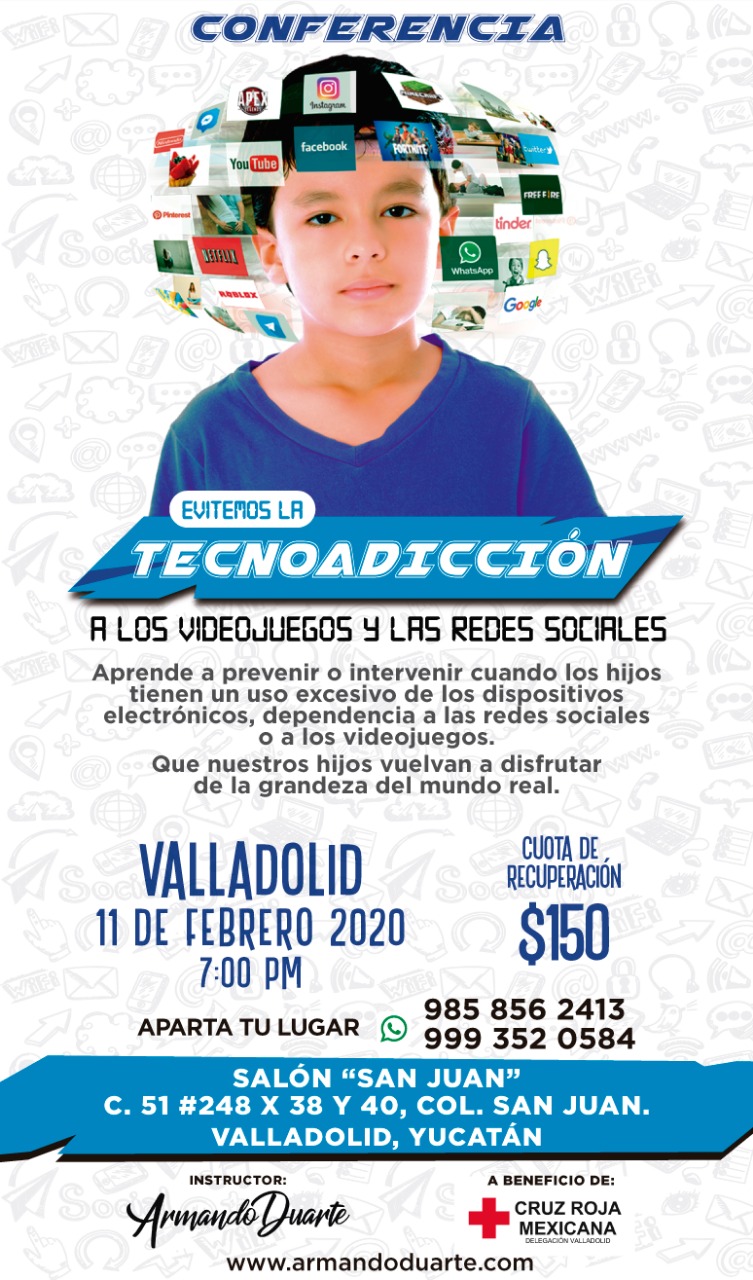 Invitan a conferencia sobre adición al internet
