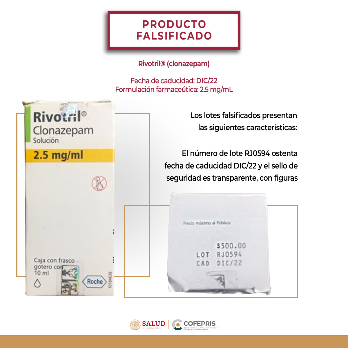 Cofepris alerta sobre falsificación de 7 medicamentos y venta ilegal de fármaco no autorizado 