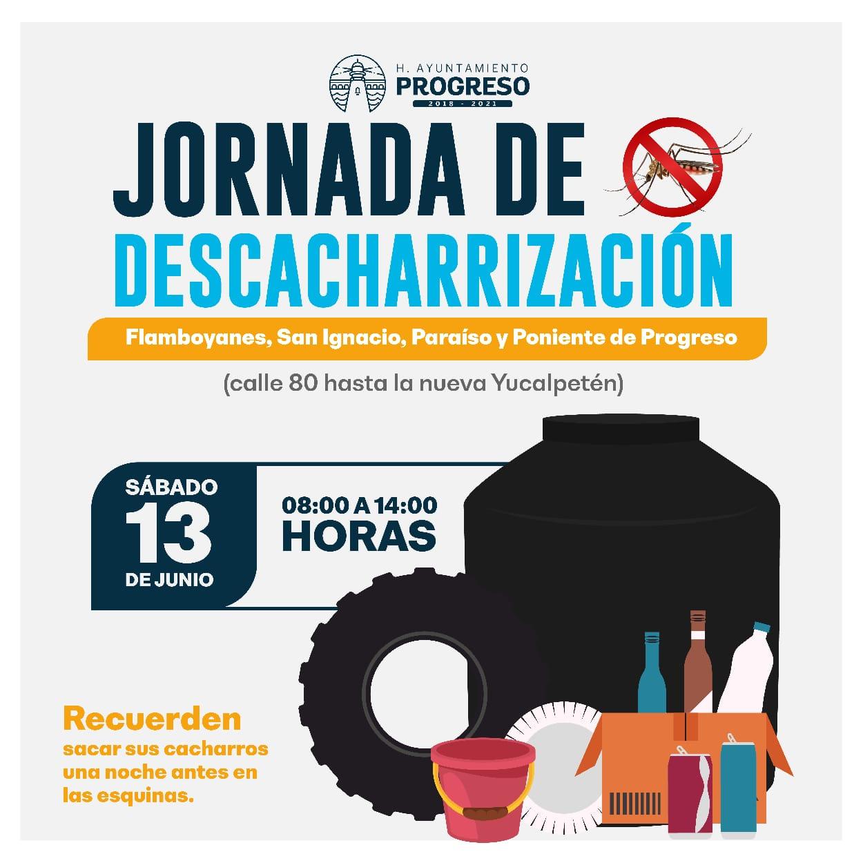 El alcalde Julián Zacarías Curi anuncia que este viernes inicia la Jornada de Descacharrización en Progreso y sus comisarías