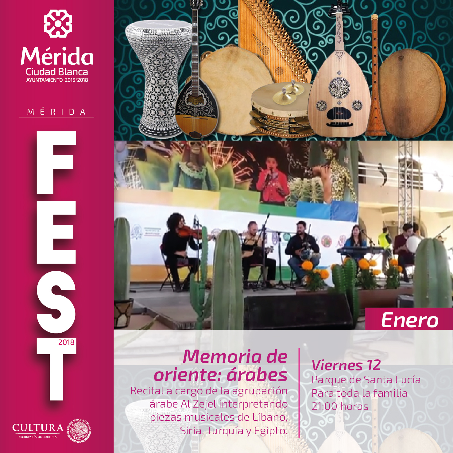 Evocarán la cultura árabe milenaria en Mérida Fest. Conferencia y recital