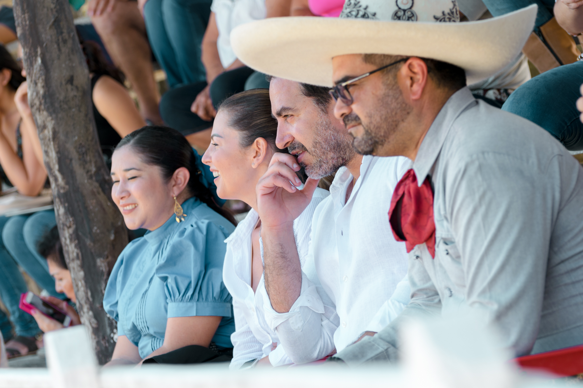 Zacarías Curi asiste a abanderamiento en el Rancho San Pedro
